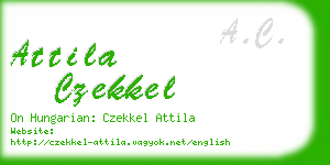 attila czekkel business card